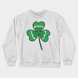 Clover. A pretty, beautiful, cute clover drawing, lucky design. Crewneck Sweatshirt